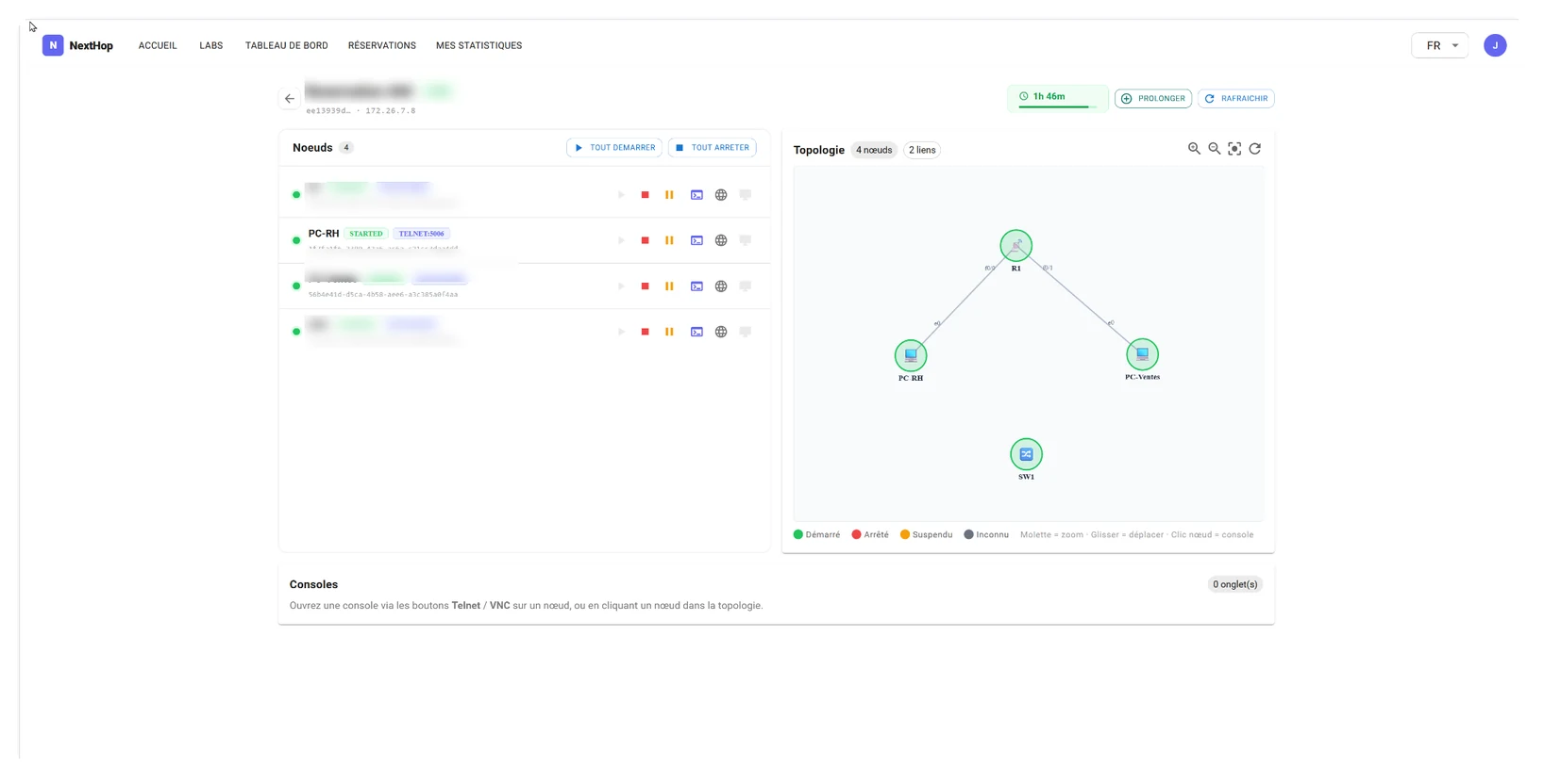 NextHop Labs — espace de travail